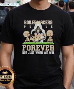 Good Peanuts Purdue Boilermakers Forever T-Shirt featuring a bold design celebrating Purdue spirit, perfect for fans.