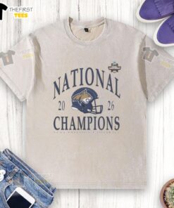Good Penn State Nittany Lion helmet champions NCAA DI football 2026 logo on a washed t-shirt, perfect for fans.