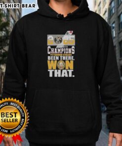Alt Text: Pittsburgh Steelers 2025 AFC North Champions hoodie featuring 'Been There, Won That' slogan in team colors.