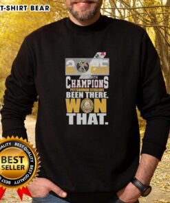 Good Pittsburgh Steelers 2025 AFC North Champions 'Been There, Won That' sweatshirt showcasing team pride and victory.
