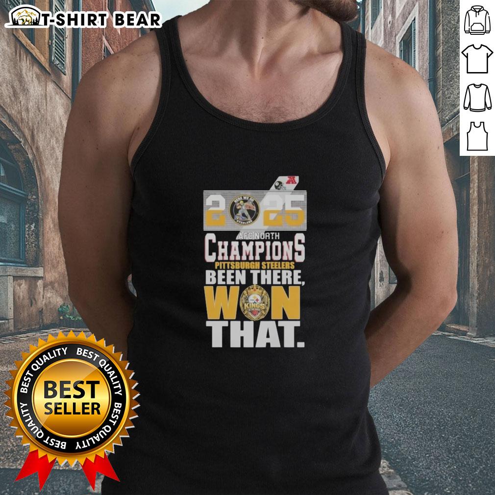 Good Pittsburgh Steelers 2025 Afc North Champions Been There Won That Tank Top Pittsburgh Steelers 2025 AFC North Champions tank top featuring 'Been There Won That' design, perfect for fans.