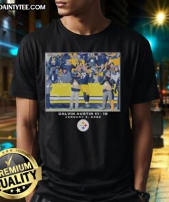 Good Pittsburgh Steelers Calvin Austin III NFL Flash Features Week 18 Big & Tall T-Shirt for fans and collectors.