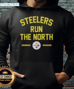 2025 Pittsburgh Steelers Run the North Division Champions Hoodie, featuring team logo and vibrant colors for fans.