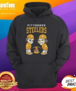 Good Pittsburgh Steelers X Michael Myers And Billy The Puppet Piss On Baltimore Ravens Vs Cleveland Browns T-Shirt - Image 6