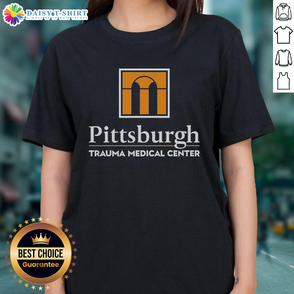 Good Pittsburgh Trauma Medical Center Ptmc Ladies Tee Good Pittsburgh Trauma Medical Center PTMC ladies' tee featuring a stylish design, perfect for supporters of the medical center.