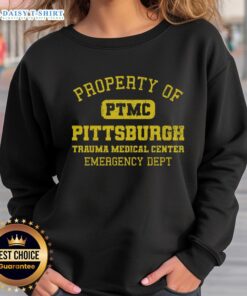 Good Pittsburgh Trauma Medical Center sweatshirt featuring logo and cozy design, perfect for fans and supporters.