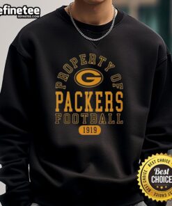 Green Bay Packers football sweatshirt showcasing team pride since 1919, perfect for fans and cozy wear.