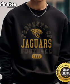 Jacksonville Jaguars sweatshirt celebrating the team's legacy since 1995, perfect for fans to show their support.