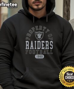 Stylish hoodie featuring the Las Vegas Raiders logo, celebrating the team's football legacy since 1960.