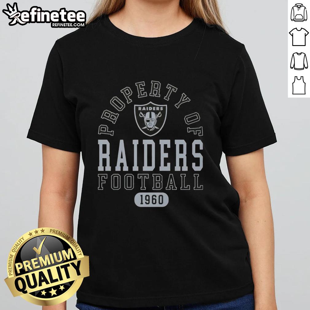 good-property-of-las-vegas-raiders-football-since-1960-ladies-tee Good Property of Las Vegas Raiders Football Since 1960 Ladies Tee featuring team logo and stylish design.