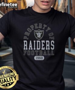 Good Property of Las Vegas Raiders Football since 1960 T-Shirt featuring the team's logo and vintage design.