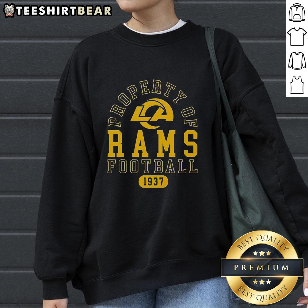 good-property-of-los-angeles-rams-football-since-1937-sweatshirt Los Angeles Rams sweatshirt featuring 'Good Property' design, celebrating the team's history since 1937.