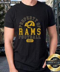 Good Property Of Los Angeles Rams Football Since 1937 T-Shirt featuring team logo and vintage design for fans.