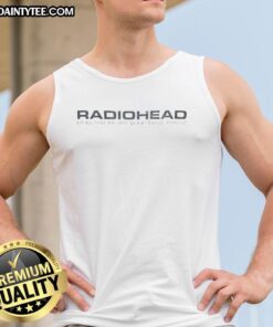 Good Radiohead Plug Me In I'm Your Best Friend tank top featuring a stylish design for music fans.