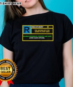 Good Recovery Rated R Ladies Tee in stylish design, perfect for comfortable and active wear for women.