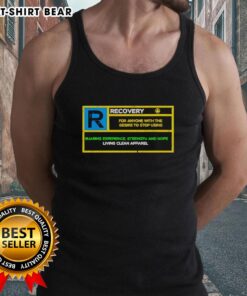 Good Recovery Rated R Tank Top in vibrant colors, perfect for workouts and casual wear, showcasing comfort and style.