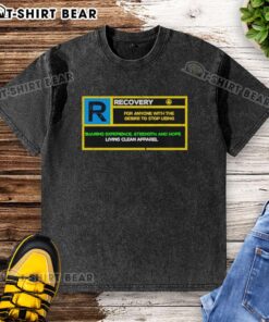 Good Recovery Rated R Washed T-Shirt in soft fabric, featuring a stylish design for casual wear. Perfect for comfort.