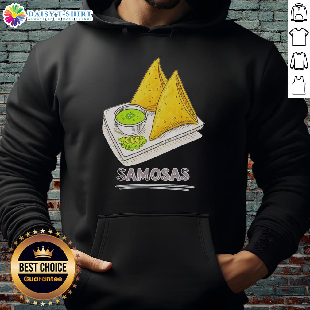 Good Samosa Lover Indian Snack Foodie Samosas Hoodie Good Samosa Lover hoodie featuring samosas, perfect for Indian snack enthusiasts and foodies who love spicy treats.