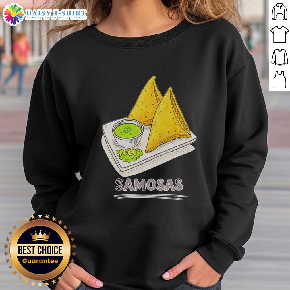 Good Samosa Lover Indian Snack Foodie Samosas Sweatshirt Cozy sweatshirt featuring 'Good Samosa Lover' design, perfect for Indian snack enthusiasts and foodies who love samosas.