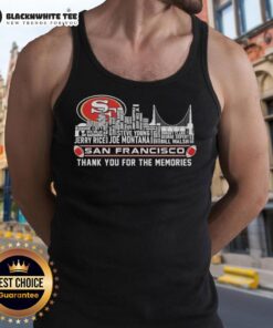 Good San Francisco 49ers thank you for the memories tank top featuring the city skyline design.