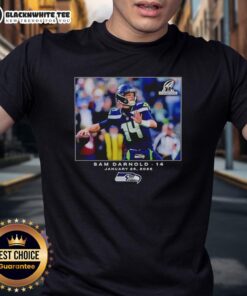 Good Seattle Seahawks Sam Darnold NFL Flash Features Week 21 T-Shirt showcasing team pride and style for fans.
