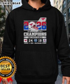 Good SMU Mustangs beat Arizona Wildcats at Holiday Bowl 2026 champions hoodie, showcasing team pride and victory.