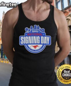 Good SMU Mustangs National Signing Day tank top featuring bold graphics for fans and supporters of SMU athletics.
