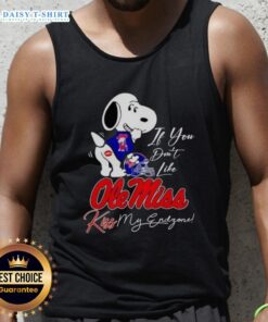 Good Snoopy tank top featuring Ole Miss Rebels design and playful slogan, perfect for game day attire.