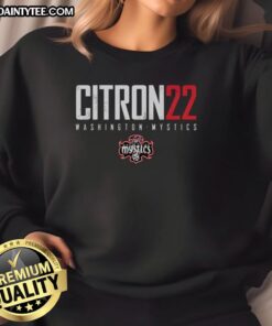 Alt Text: Good Sonia Citron Washington Mystics Elite Sweatshirt featuring team colors and logo for basketball fans.