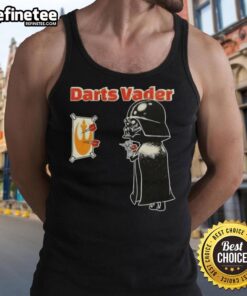 Good Star Wars darts Vader tank top featuring iconic Darth Vader graphic, perfect for fans and casual wear.