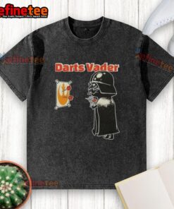 Good Star Wars Darts Vader washed t-shirt featuring a cool graphic of Darth Vader, perfect for fans and casual wear.
