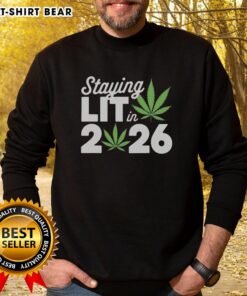 2026 High Waisted Marijuana Weed New Year's sweatshirt featuring a vibrant design and cozy fit for festive celebrations.