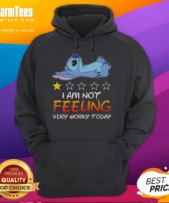 Cozy hoodie with 'Good Stitch, I Am Not Feeling Very Worky Today' text, perfect for casual wear and relaxation.