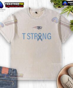 Good T Strong New England Patriots washed t-shirt featuring a vintage design and soft fabric for ultimate comfort.