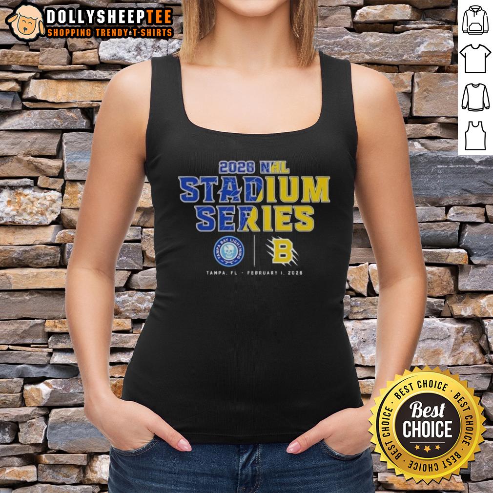 Good Tampa Bay Lightning 2026 Stadium Series Match Up Tank Top Good Tampa Bay Lightning 2026 Stadium Series match-up tank top featuring team colors and logo for fans and collectors.