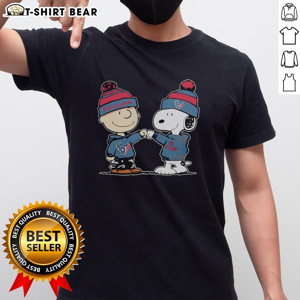 Good Texans Houston Outfit With Charlie Brown And Snoopy Of Peanuts T Shirt Good Texans Houston outfit featuring a Charlie Brown and Snoopy Peanuts t-shirt, perfect for casual fans and stylish comfort.