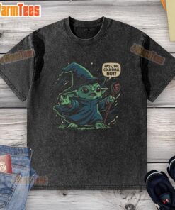 Good-The-Cold-Shall-Not-Pass washed t-shirt featuring a bold graphic design, perfect for casual wear and winter style.