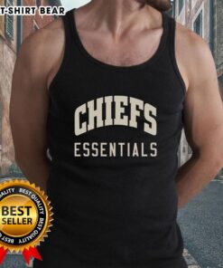 Alt Text: Stylish Good Travis Kelce Chiefs Essentials tank top featuring team colors and logo, perfect for game day wear.