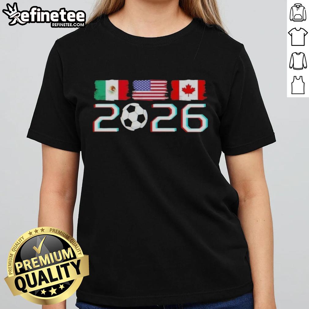 good-united-2026-soccer-cup-north-america-emblem-flags-ladies-tee Good United 2026 Soccer Cup North America emblem with flags on a ladies tee, perfect for fans and supporters.