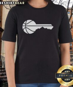 Good Utah Jazz Basketball key logo on a stylish ladies tee, perfect for fans and casual wear.