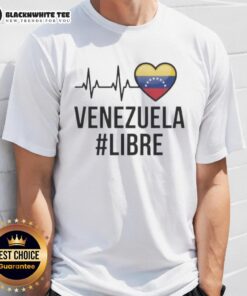 Venezuela Libre flag design on a pride t-shirt, showcasing vibrant colors and cultural symbolism. Perfect for celebrations.