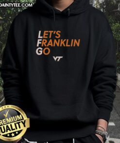 Good Virginia Tech Hokies LFG Let's Franklin Go Hoodie in maroon, perfect for game day and showcasing team spirit.
