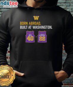 Good Washington Huskies Born Abroad Built at Washington Schrempf Welp Duo Jersey Hoodie in vibrant team colors.