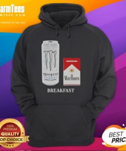 Good White Monster Marlboro Red Cigarette Breakfast Hoodie featuring bold graphics and a stylish design.