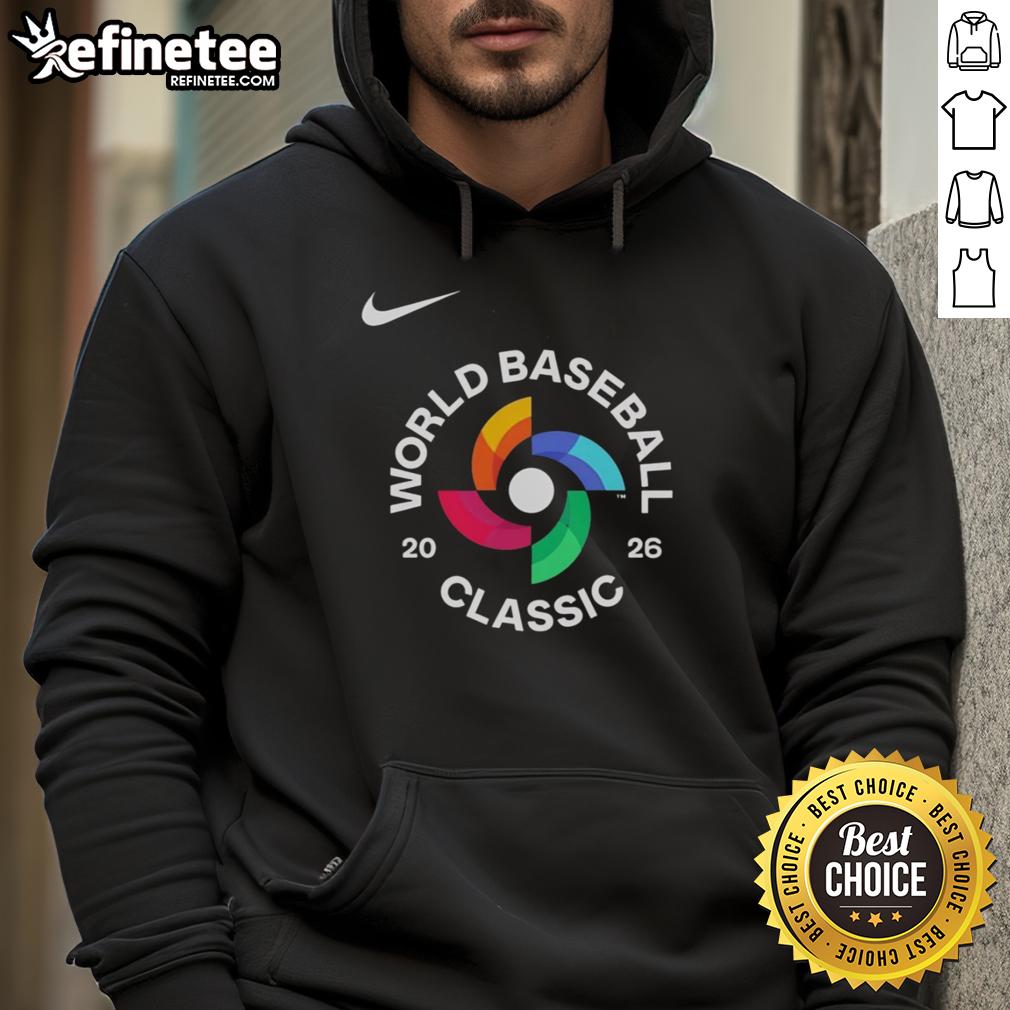 good-world-baseball-classic-2026-logo-hoodie Good World Baseball Classic 2026 logo hoodie featuring vibrant design, perfect for fans supporting the tournament.