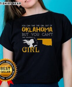 Good You Can Take This Girl Out Of Oklahoma Tee for women, showcasing pride in Oklahoma with stylish design.