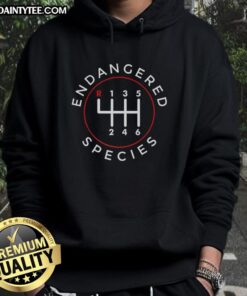 Happy Endangered Species Shifter Logo Hoodie featuring a vibrant graphic promoting wildlife conservation.