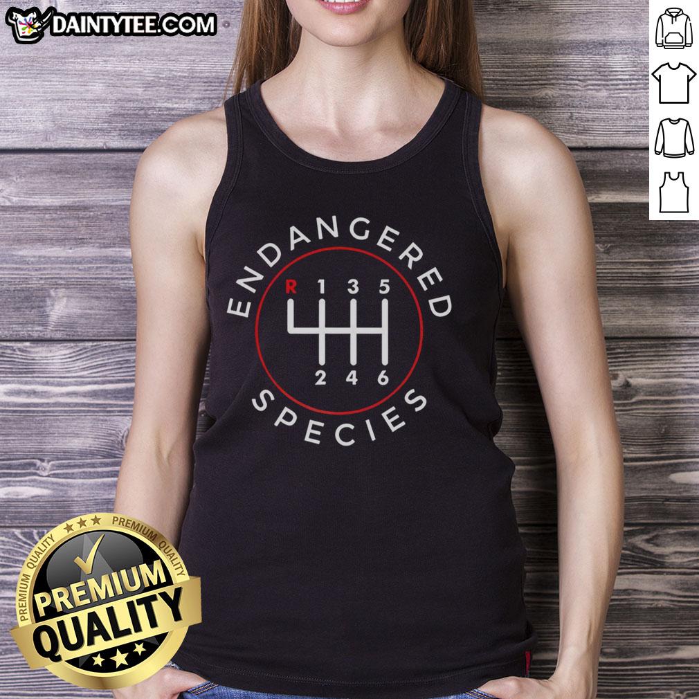 happy-endangered-species-shifter-logo-tank-top Alt Text: Happy Endangered Species Shifter logo tank top featuring colorful design promoting wildlife conservation awareness.