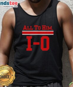 Happy Ohio State Buckeyes All To Him tank top featuring bold graphics, perfect for fans celebrating team spirit.