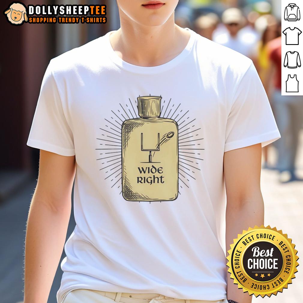 Happy Wide Right Holy Water T Shirt Happy Wide Right Holy Water T-Shirt featuring a playful design for fans of football and humor, perfect for game day.